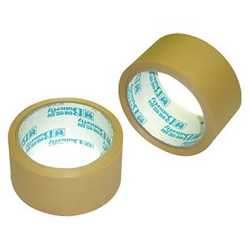 蝴蝶牌PVC布紋膠帶/1648/棕色/48mmx16Y