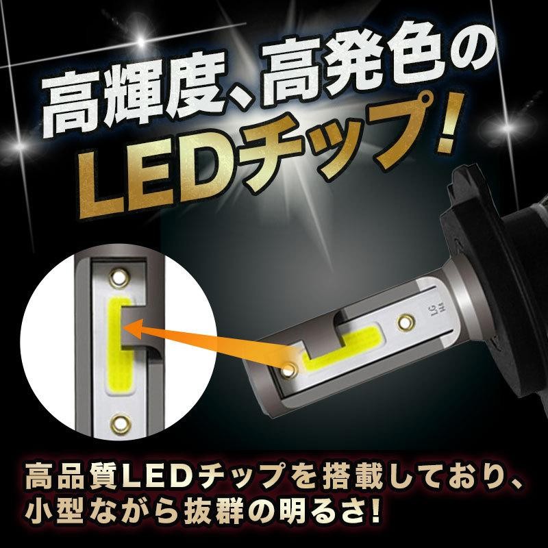 LED ヘッドライト h4 hi/lo バイク 車検対応 ファンレス 爆光 フォグランプ バルブ 後付け 汎用 h4 h8 h9 h11 h16 12v  24v 軽バン 軽トラ 軽トラック 小型車 | LINEショッピング