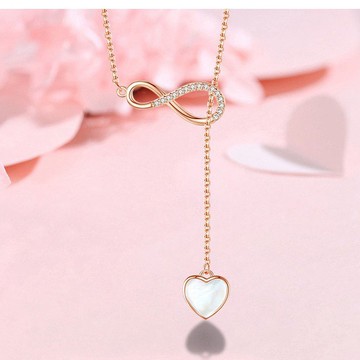 【SoLight鹽青】SL242、SL243貝母石愛心鑲鑽幸運8愛無限