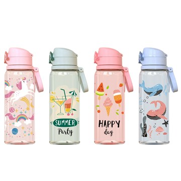 Home Tune 家音 美國 Tritan 兒童直飲運動水瓶 680ml 彈蓋鎖扣直飲水壺 兒童水壺 HT-2005