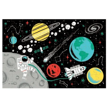 mudpuppy 夜光拼圖 宇宙探測  1個  100片