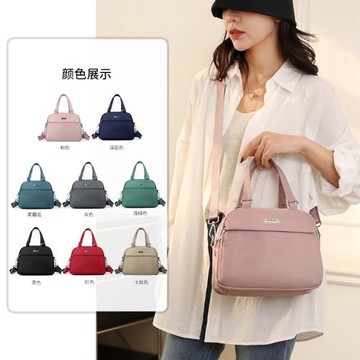 新款手提包女通勤女包牛津布斜挎包帆布包高級感時尚媽媽包多隔層