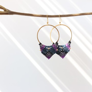 民族風圖騰蠟線耳環