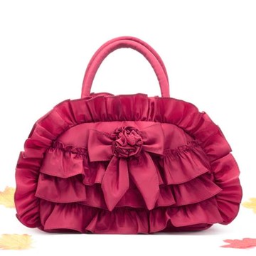 2025新款 民族花邊手提休閑拉鏈小布包蕾絲女包媽媽手機買菜包包