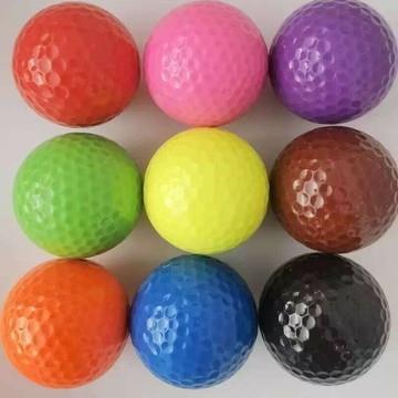 高爾夫練習球 雙層高爾夫球  彩色禮品球練習場用球 Golf Ball 鑫弘-戶外運動