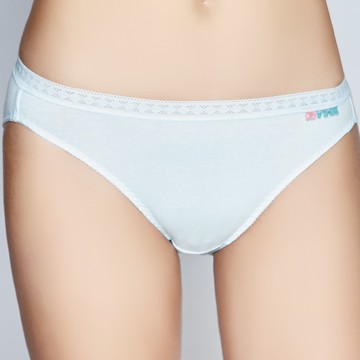 SWEAR 思薇爾 柔感棉系列素面低腰內褲(潔淨藍)