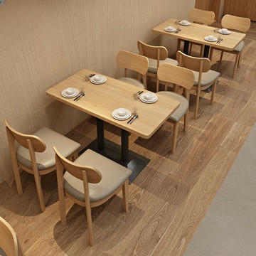 免運 餐桌椅 定製 麵館粉店桌椅組合 茶餐廳飯店椅子 簡餐快餐小吃店餐飲桌椅商用特惠/開立發票K1012