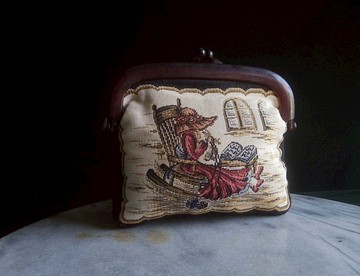 【老時光 OLD-TIME】早期歐洲人物刺繡手拿包