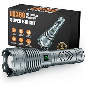 Dsstoc Rechargeable LED Flashlights High Lumens 180000 Lumens Super Bright Tactical Powerful Waterproof Flashlights with Ba