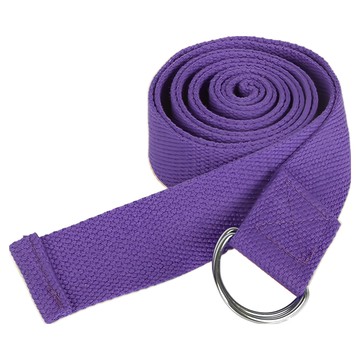 THE ONE UNITED 純棉瑜珈輔助拉力帶 深紫色 180 x 3.5cm 瑜珈伸展輔助  1條
