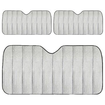 小麥購物 汽車前檔隔熱墊 C036 105g  銀色  3個