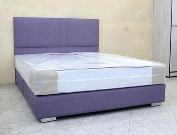 歐風別館法雅五尺雙人貓抓皮床架紫色貓抓皮床頭片+床底