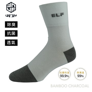 [UF72]UF7012(24-26)elf除臭竹炭寬口無痕休閒襪