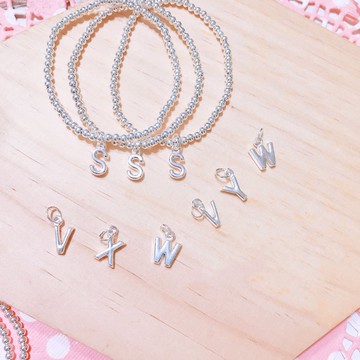 字母星座串珠手鍊/925純銀/客製化/編繩/幸運繩