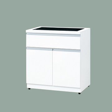 唯熙傢俱-貝拉白色2.7尺餐櫃