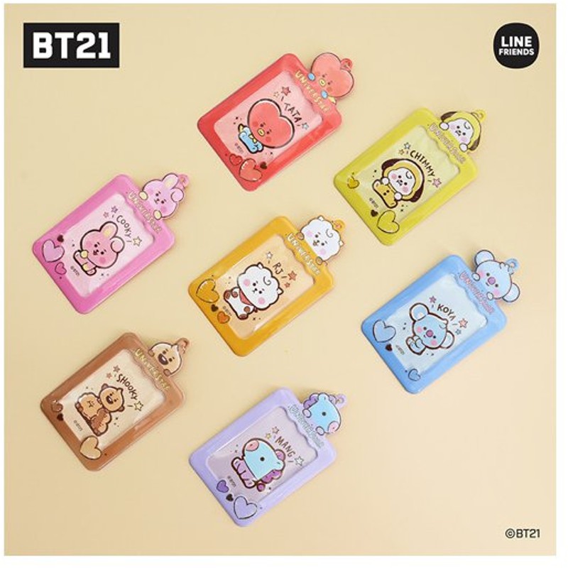 ステッカー付 Bt21 公式グッズ Photo Card Key Holder フォトホルダー Bt21 キーホルダー パスケース Bt21グッズ Btsグッズ 通販 Lineポイント最大0 5 Get Lineショッピング