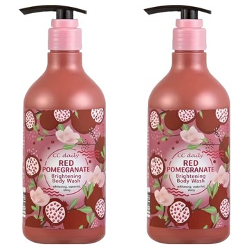 台塑生醫 CC daily SUPER FOOD 紅石榴亮白沐浴乳  580g  2瓶