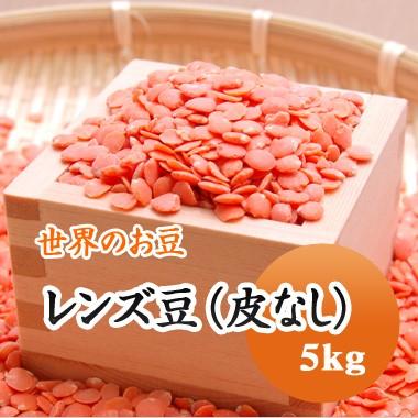 豆 レンズ豆 オレンジ 皮むき アメリカ産 5kg