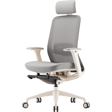 LAVO 拉沃 辦公椅  灰色 + 白色  552~672 x 987~1155mm