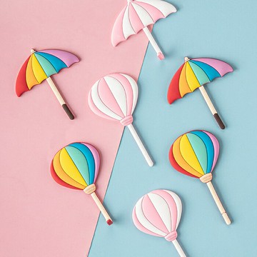 [Hare.D]現貨 彩虹氣球 可彎曲 磁性掛勾 冰箱 磁鐵掛勾 廚房收納 掛勾