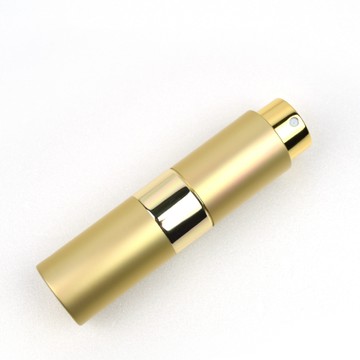 MYBeauty 旋轉收納防漏填充瓶15ml-金 婚禮小物/香水分裝小噴瓶/玻璃分裝瓶/按壓式噴霧瓶/酒精分裝罐/隨身攜帶瓶