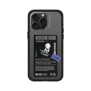 iPhone 15 Pro Max Mod NX 黑 - Marine Debris - 塑膠袋逆帆魷