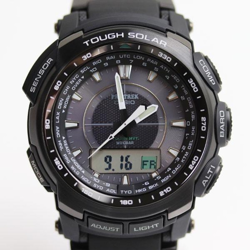 MT3985 カシオ CASIO プロトレック PRO TREK ソーラー電波時計 PRW-5100-1JF MULTIBAND6/中古/美品 |  LINEブランドカタログ