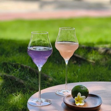 酒吧攻略高顏值薄款云朵氣泡酒杯高腳雞尾酒杯輕奢水晶玻璃香檳杯