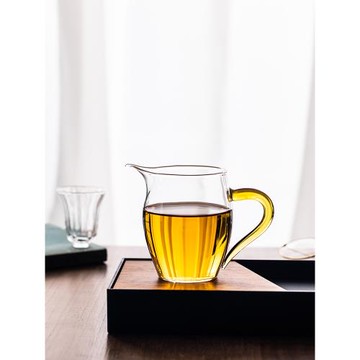 加厚玻璃公道杯茶具分茶器配件耐熱防爆透明泡茶大容量高硼硅茶海