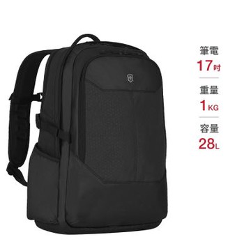 VICTORINOX 瑞士維氏 Altmont Original 17吋豪華型電腦後背包 黑