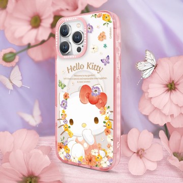 GARMMA Hello Kitty iPhone 16系列 磁吸款保護殼 花田漫步