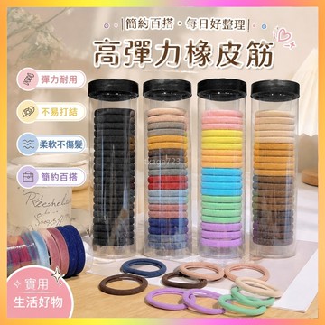 ⭐台灣出貨⭐ 簡約高彈力扎頭發橡皮筋女高馬尾發繩不傷發耐用頭繩百搭發圈頭飾