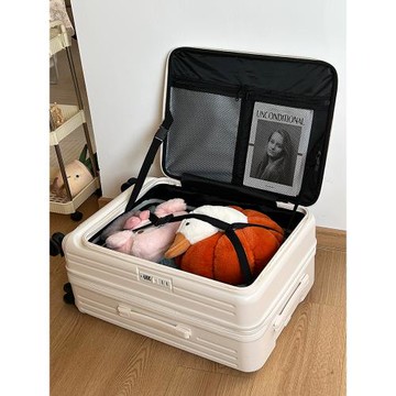 大容量側開行李箱女可擴容深倉拉桿箱登機密碼箱24寸學生男旅行箱