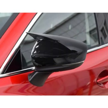 ~歐力斯~馬自達 MAZDA 19-24年 MAZDA6 馬6 後視鏡蓋 後視鏡殼 後視鏡罩 碳纖維紋 烤漆黑 牛角款