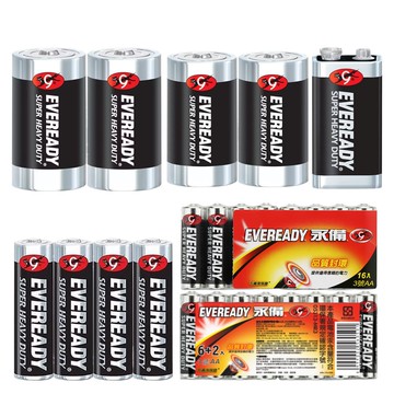 【蝦皮直營】永備 EVEREADY 3號/4號 1號/2號 2入組 9V/1入 台灣公司貨 電池 乾電池