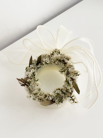 普羅旺斯系列 - 復古花圈香蠟掛片