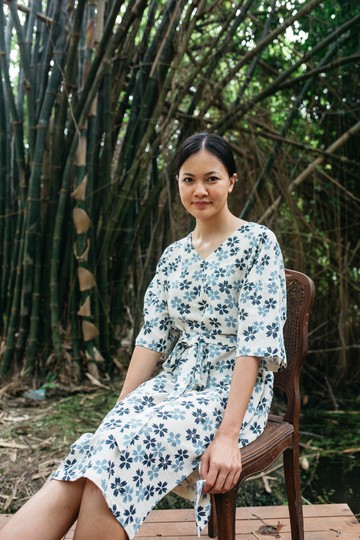 Mulmul 櫻花V領洋裝