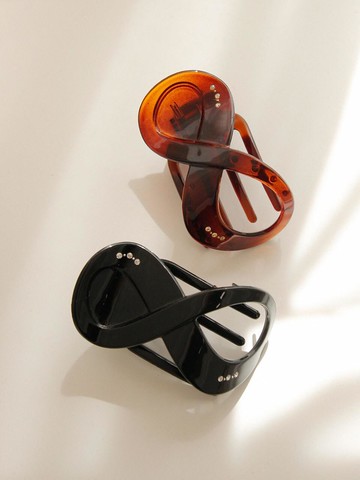 France Infinite Cubic Roundup Scoop Hair Clip (Bh0916)