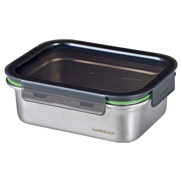 LocknLock 樂扣樂扣 Stackable 不鏽鋼保鮮盒 400ml  1個  盒身 + 上蓋
