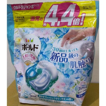 BOLD 日本四合一洗衣膠囊 清淨花香/48顆X1袋