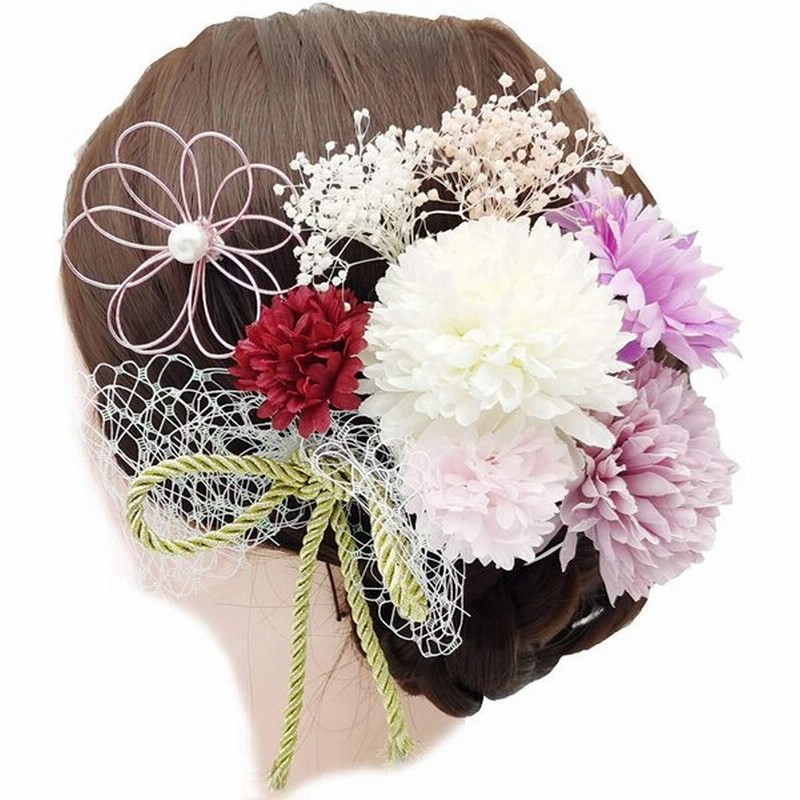 和装 髪飾り 造花 ヘッドドレス 花 ドライフラワー ヘアアクセサリー かすみ草 ダリア アジサイピック パール 花嫁 ウェディング 着物 浴衣 和装 通販 Lineポイント最大0 5 Get Lineショッピング