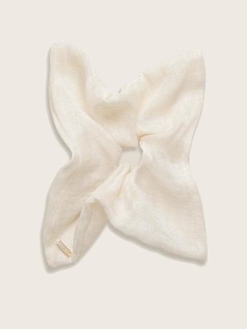Pearl Scrunchie Headband [Cream]