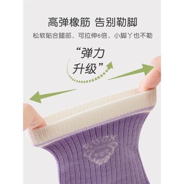 兒童襪子春秋透氣無骨純棉襪韓系新款卡通小熊女童中筒襪百搭舒適