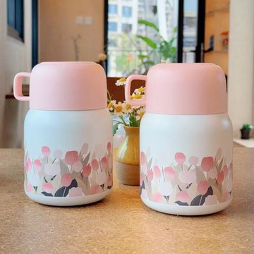 郁金香燜燒杯銀耳羹上班族便攜燜燒壺不銹鋼保溫杯子家用燜燒杯子