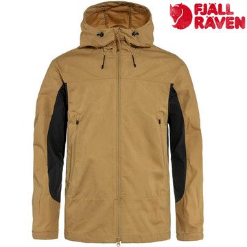 絕版優惠 Fjallraven 瑞典北極狐 Abisko Lite 男款 登山薄軟殼/獵裝風衣 夏季透氣款 86132 232-030 蕎麥棕/深灰