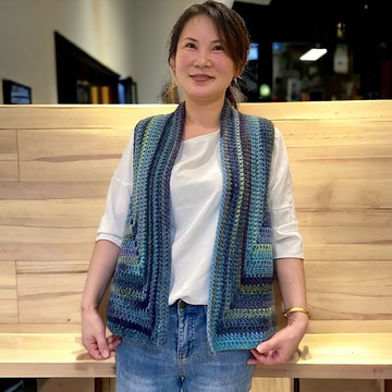 波西米亞風 開襟背心