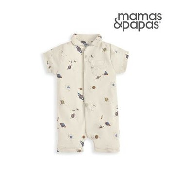 Mamas&Papas 星河漫遊-短袖連身寬褲