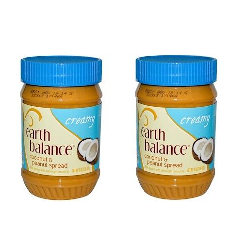 Earth Balance Coconut Peanut Butter Creamy ココナッツピーナッツバター クリーミー 16oz 2個セット