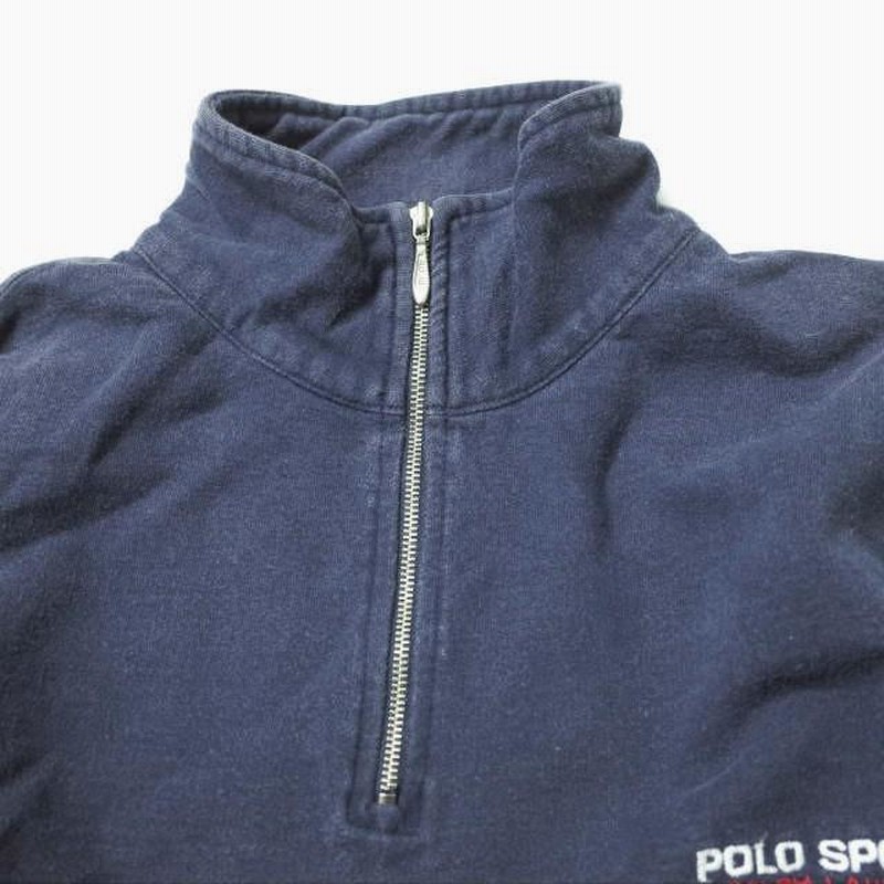 はまの古着屋_全商品【ヴィンテージ】 POLO SPORT☆ハーフジップ