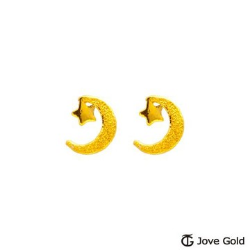 Jove Gold漾金飾 星月相伴黃金耳環